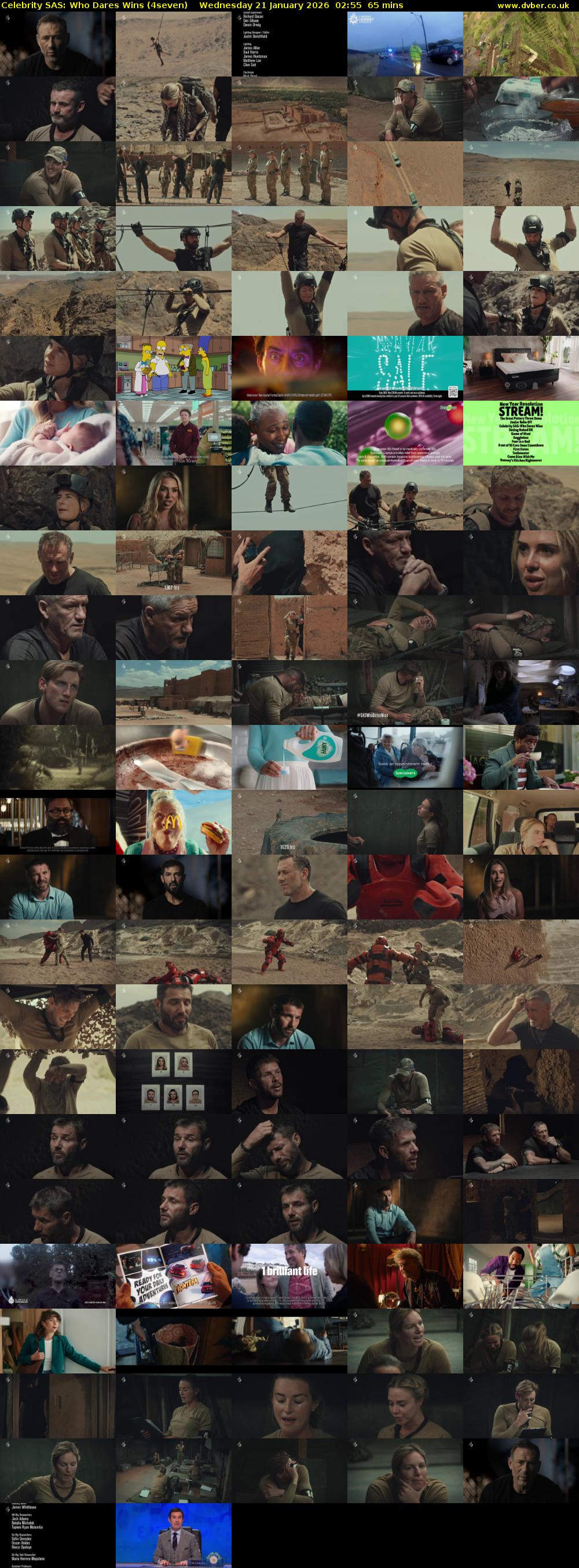 Celebrity SAS: Who Dares Wins (4seven) Wednesday 21 January 2026 02:55 - 04:00