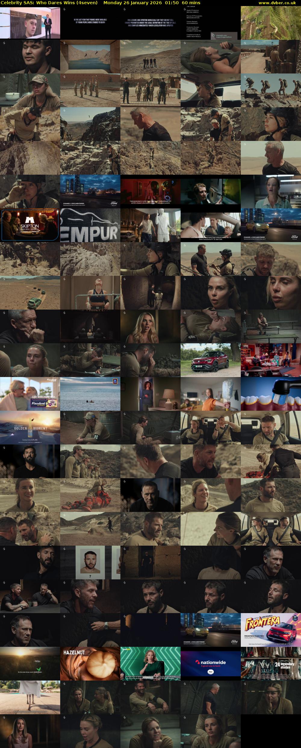 Celebrity SAS: Who Dares Wins (4seven) Monday 26 January 2026 01:50 - 02:50