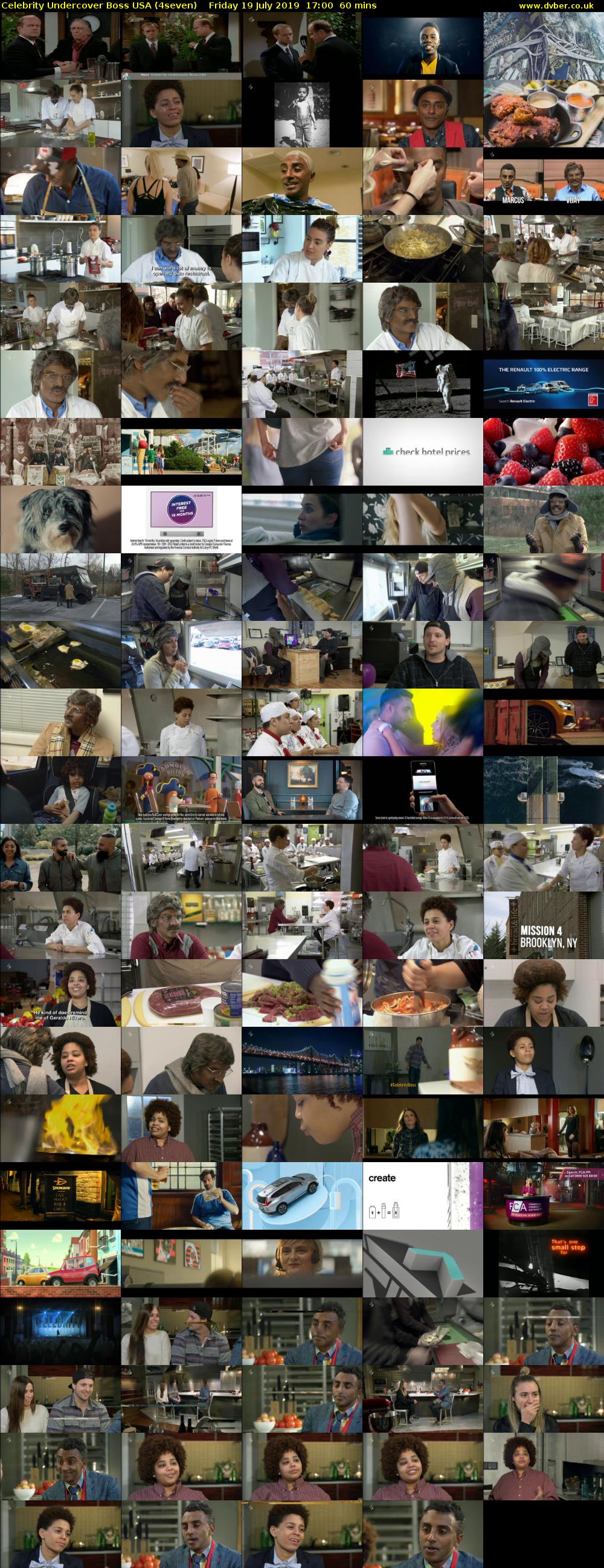 Celebrity Undercover Boss USA (4seven) Friday 19 July 2019 17:00 - 18:00