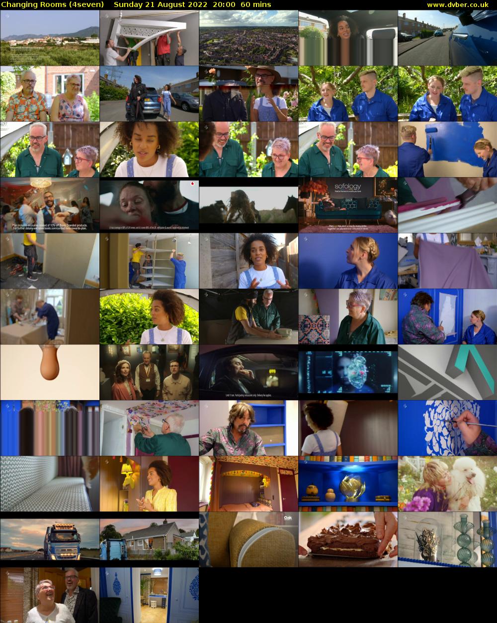 Changing Rooms (4seven) Sunday 21 August 2022 20:00 - 21:00