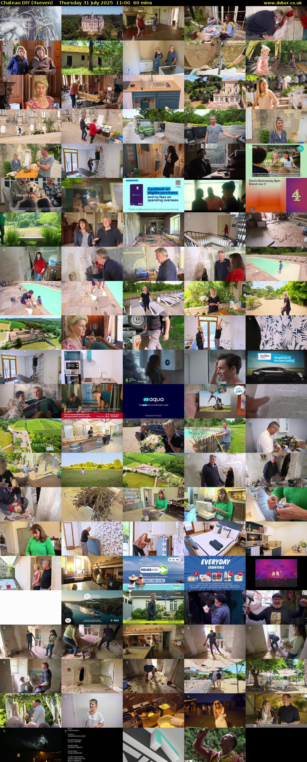 Chateau DIY (4seven) Thursday 31 July 2025 11:00 - 12:00
