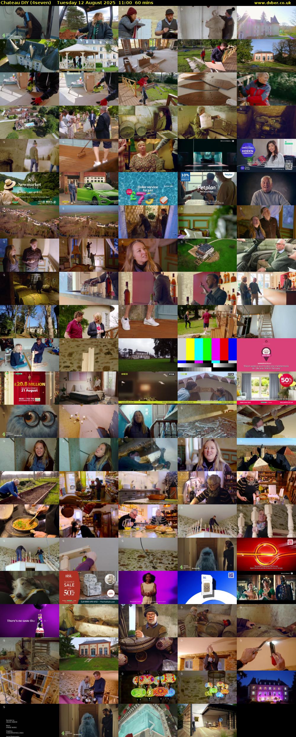 Chateau DIY (4seven) Tuesday 12 August 2025 11:00 - 12:00
