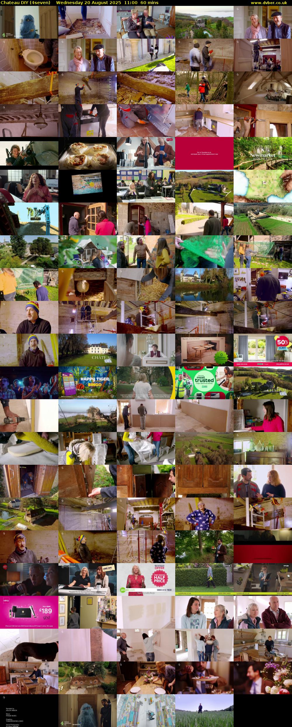 Chateau DIY (4seven) Wednesday 20 August 2025 11:00 - 12:00