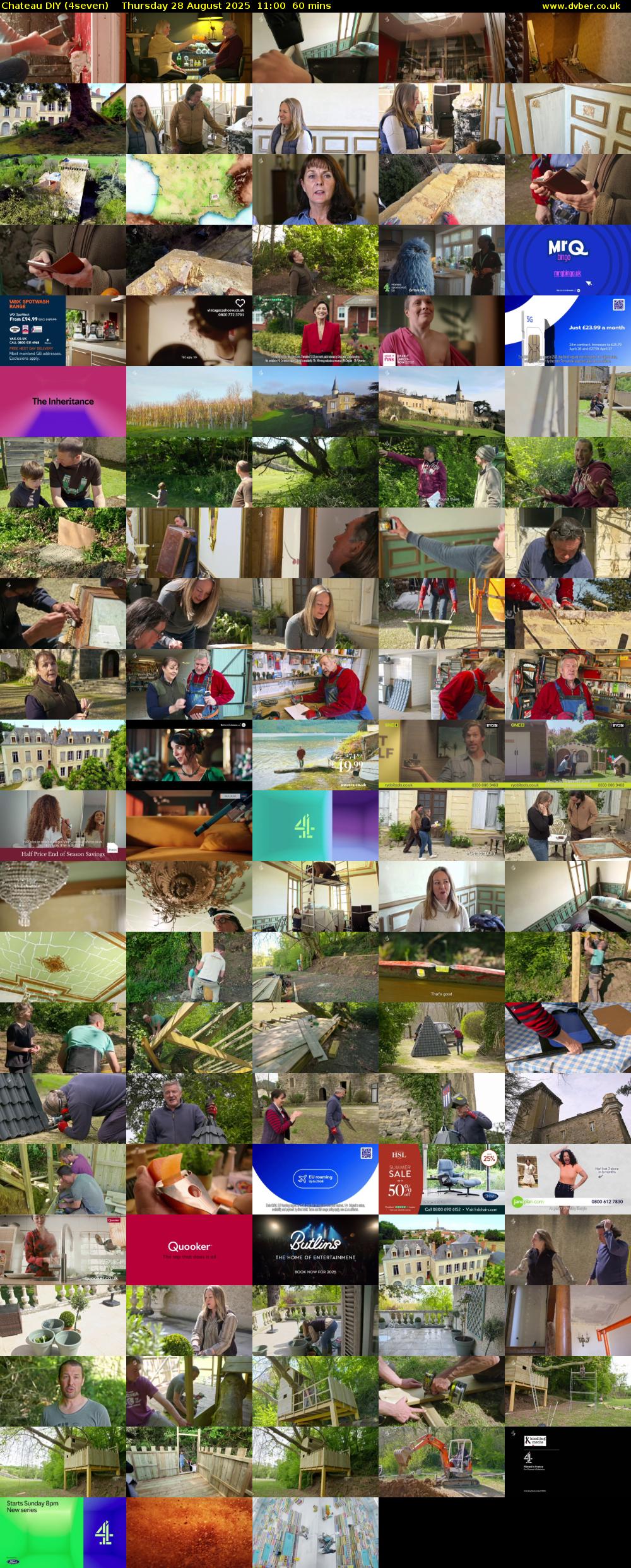 Chateau DIY (4seven) Thursday 28 August 2025 11:00 - 12:00