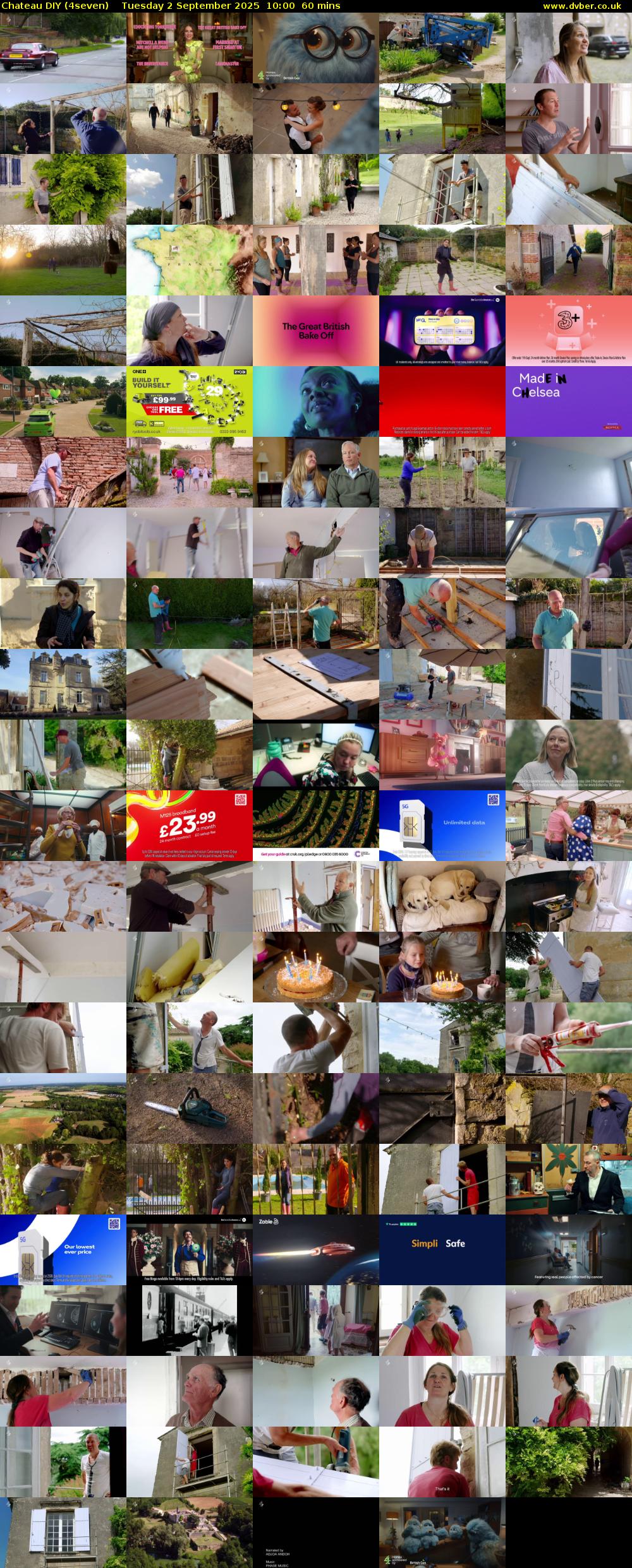 Chateau DIY (4seven) Tuesday 2 September 2025 10:00 - 11:00
