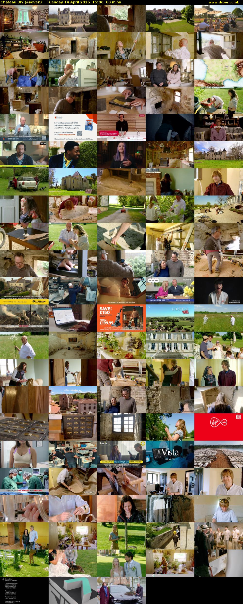 Chateau DIY (4seven) Tuesday 14 April 2026 15:00 - 16:00