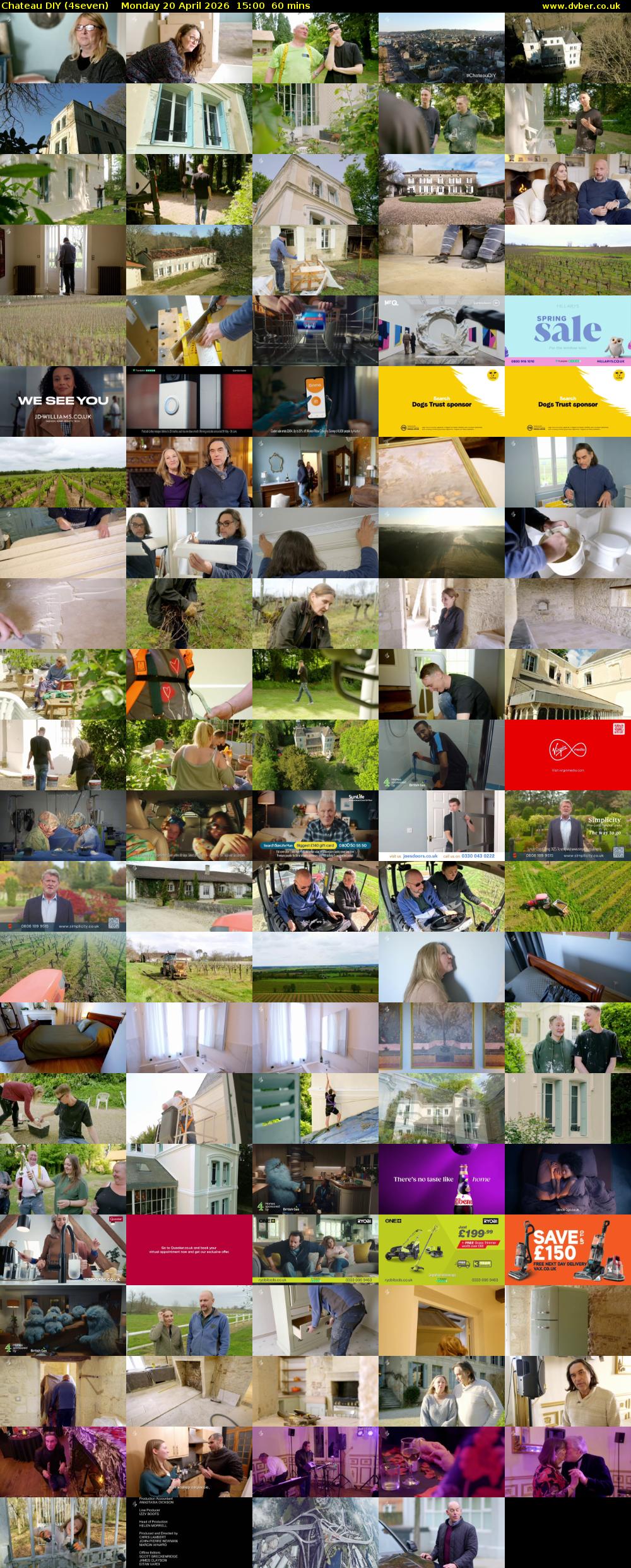 Chateau DIY (4seven) Monday 20 April 2026 15:00 - 16:00