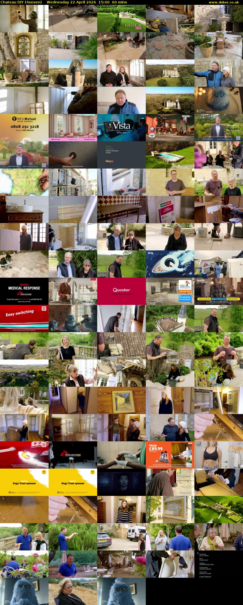Chateau DIY (4seven) Wednesday 22 April 2026 15:00 - 16:00