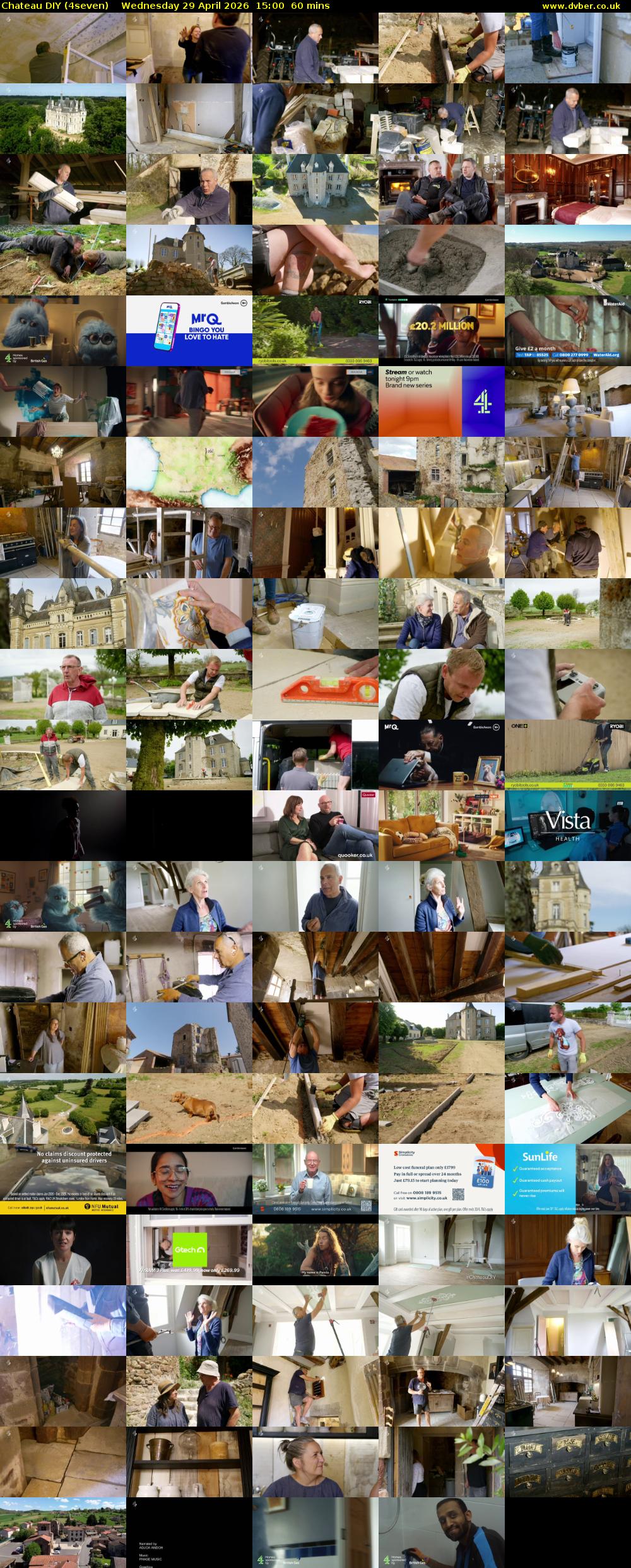 Chateau DIY (4seven) Wednesday 29 April 2026 15:00 - 16:00