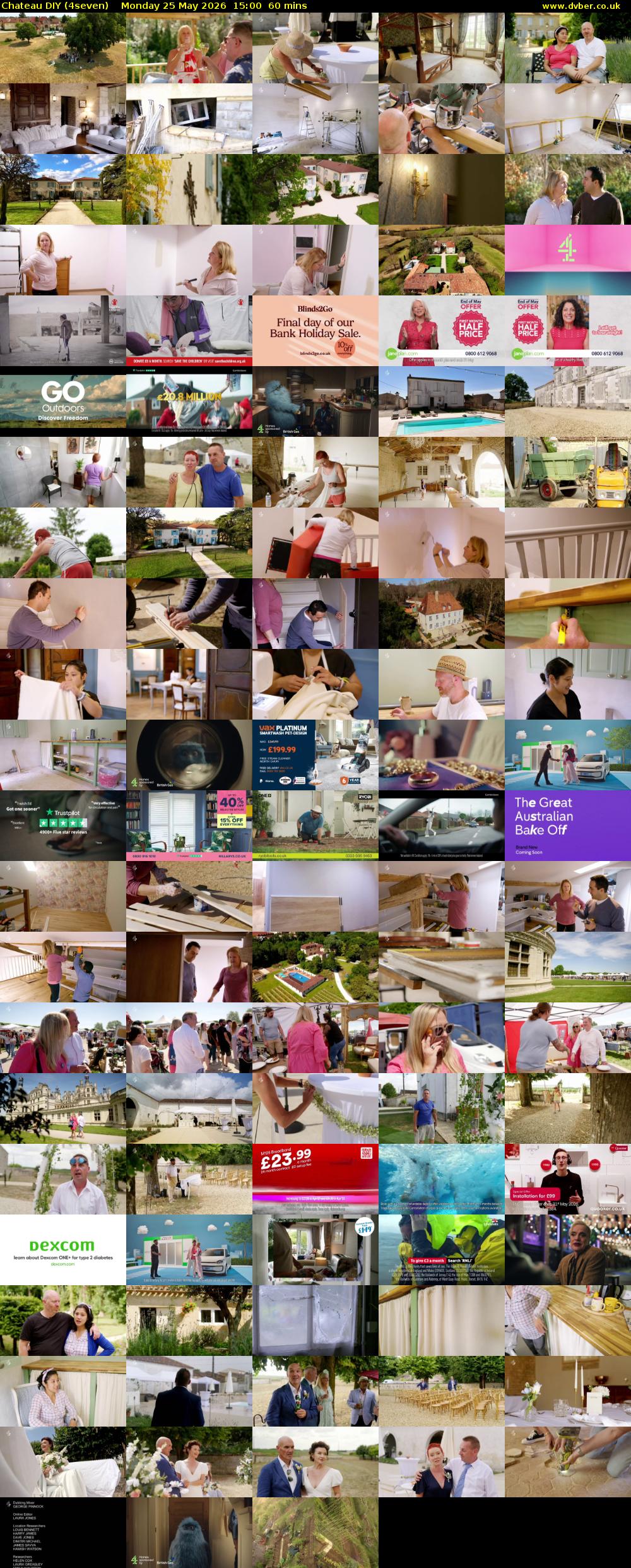 Chateau DIY (4seven) Monday 25 May 2026 15:00 - 16:00