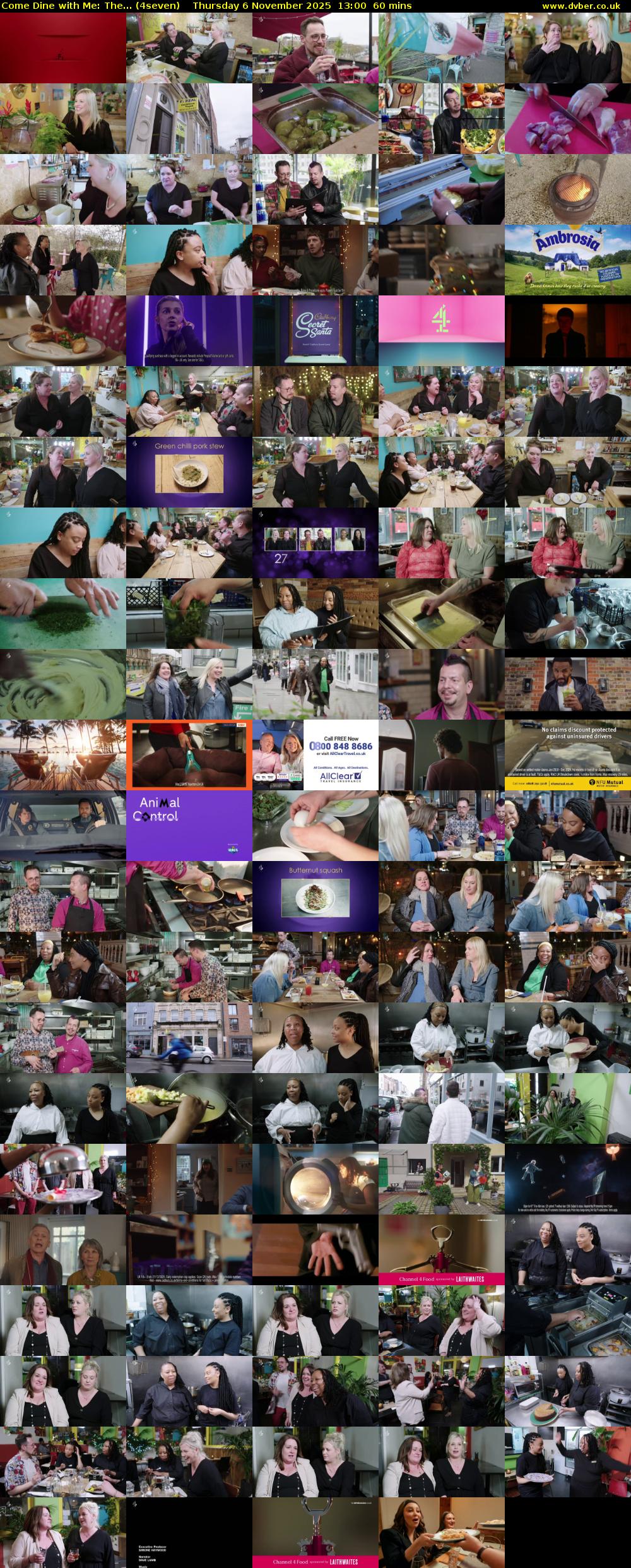 Come Dine with Me: The... (4seven) Thursday 6 November 2025 13:00 - 14:00