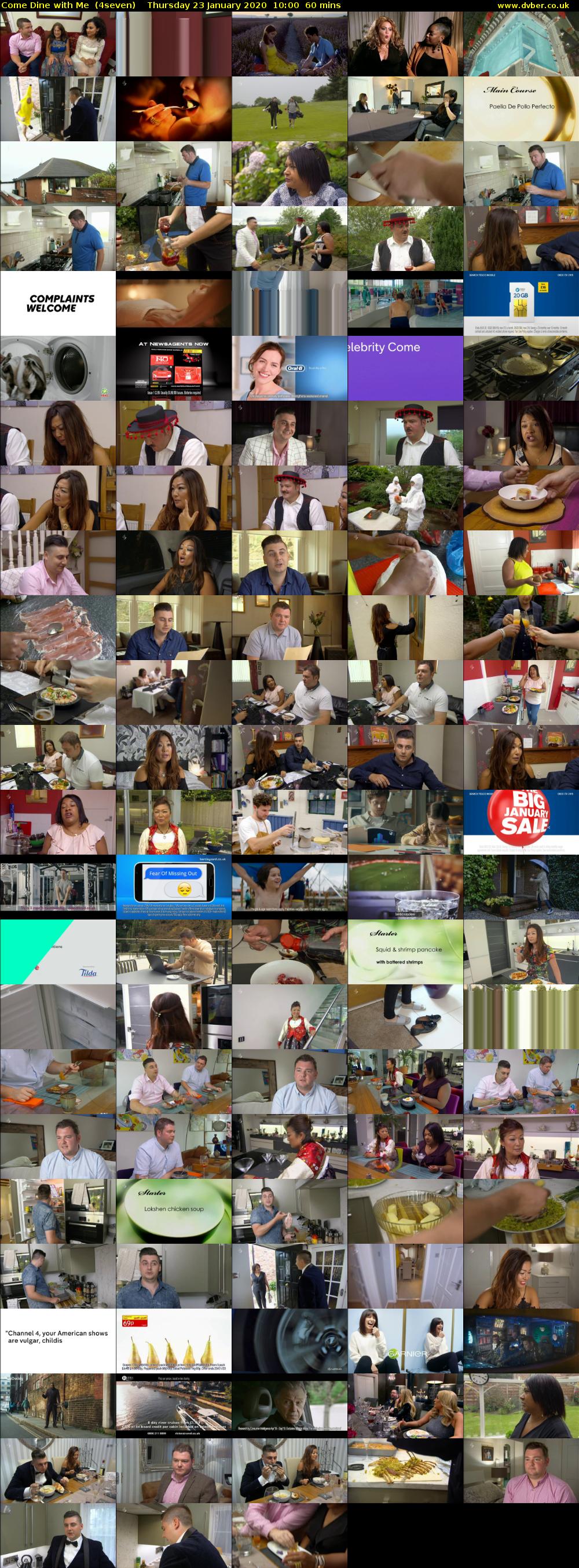 Come Dine with Me  (4seven) Thursday 23 January 2020 10:00 - 11:00