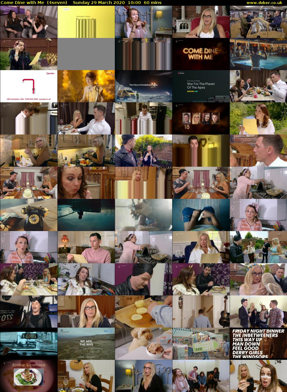 Come Dine with Me  (4seven) Sunday 29 March 2020 10:00 - 11:00