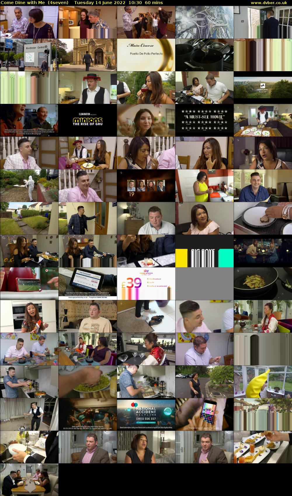 Come Dine with Me  (4seven) Tuesday 14 June 2022 10:30 - 11:30