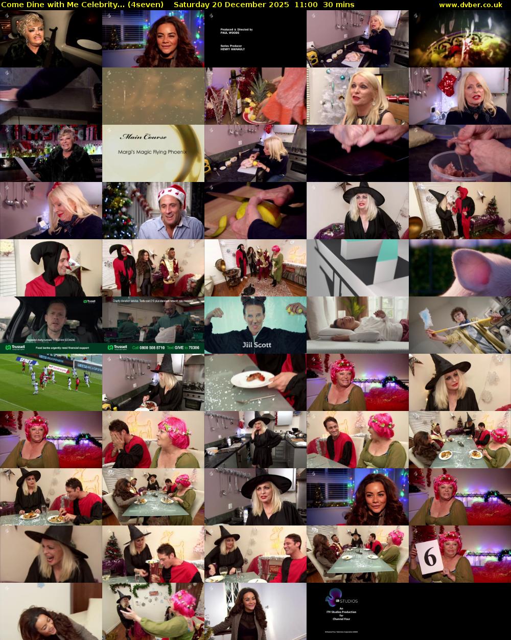 Come Dine with Me Celebrity... (4seven) Saturday 20 December 2025 11:00 - 11:30