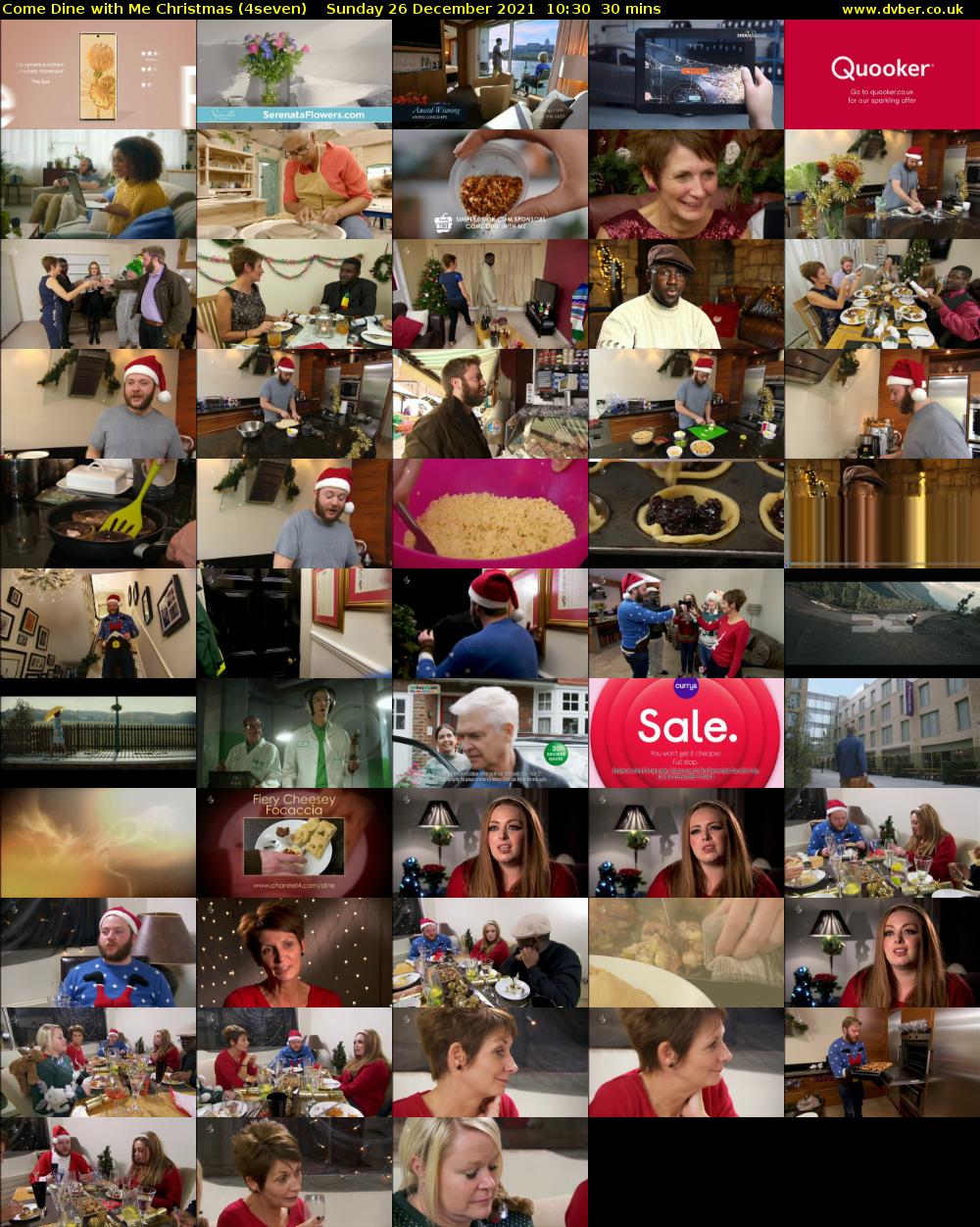 Come Dine with Me Christmas (4seven) Sunday 26 December 2021 10:30 - 11:00