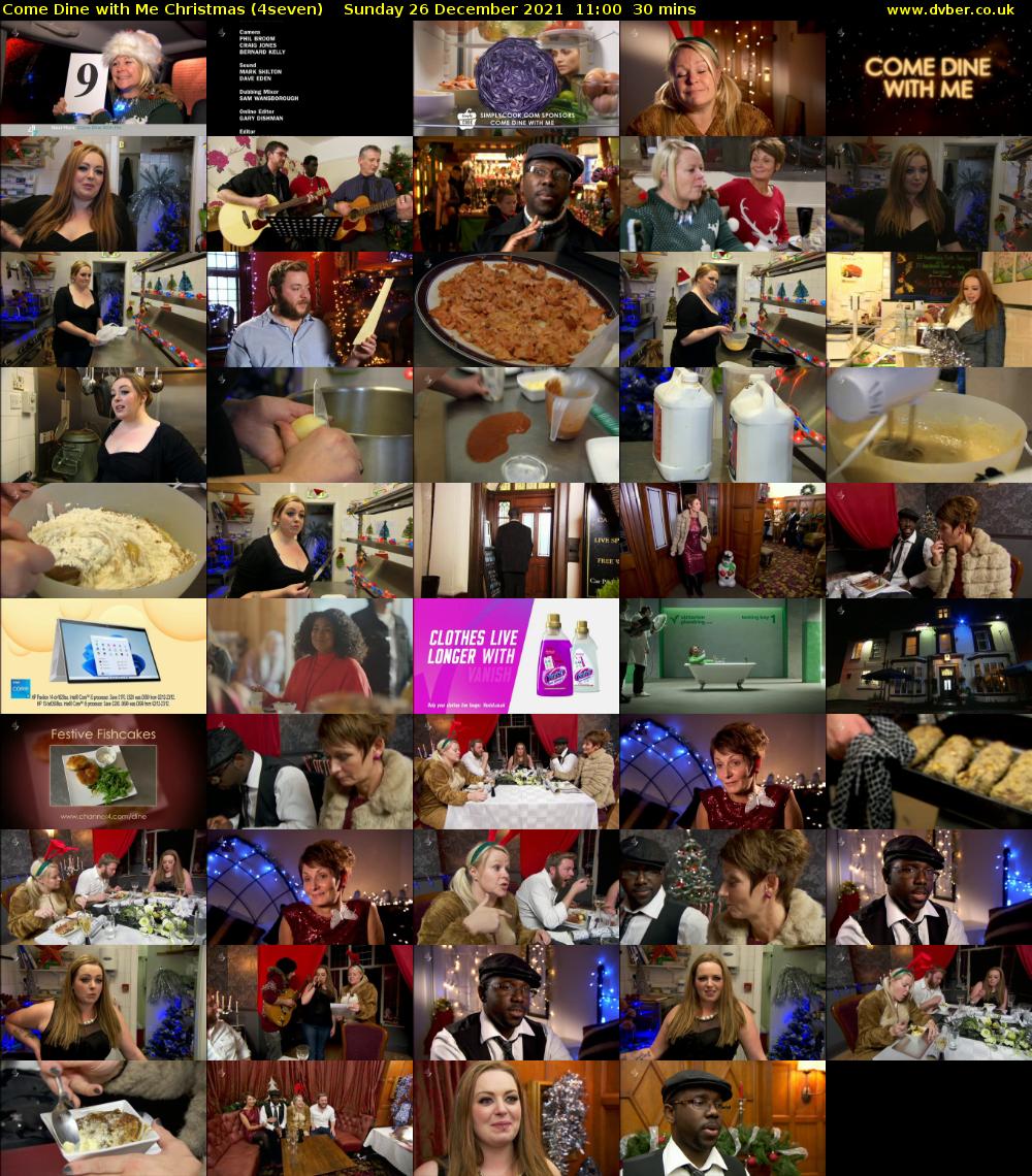 Come Dine with Me Christmas (4seven) Sunday 26 December 2021 11:00 - 11:30