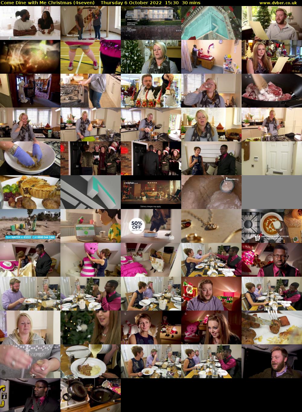 Come Dine with Me Christmas (4seven) Thursday 6 October 2022 15:30 - 16:00