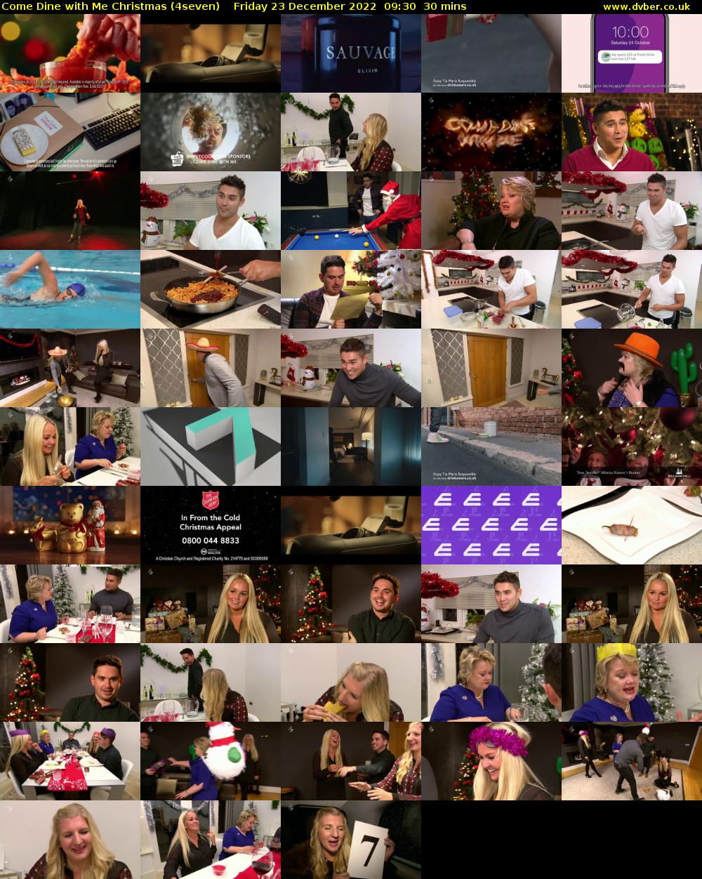 Come Dine with Me Christmas (4seven) Friday 23 December 2022 09:30 - 10:00