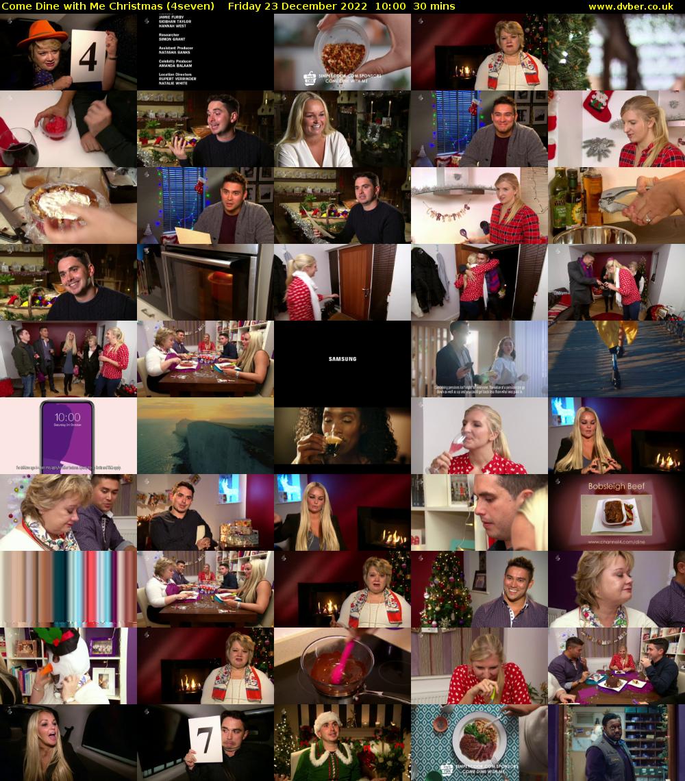 Come Dine with Me Christmas (4seven) Friday 23 December 2022 10:00 - 10:30