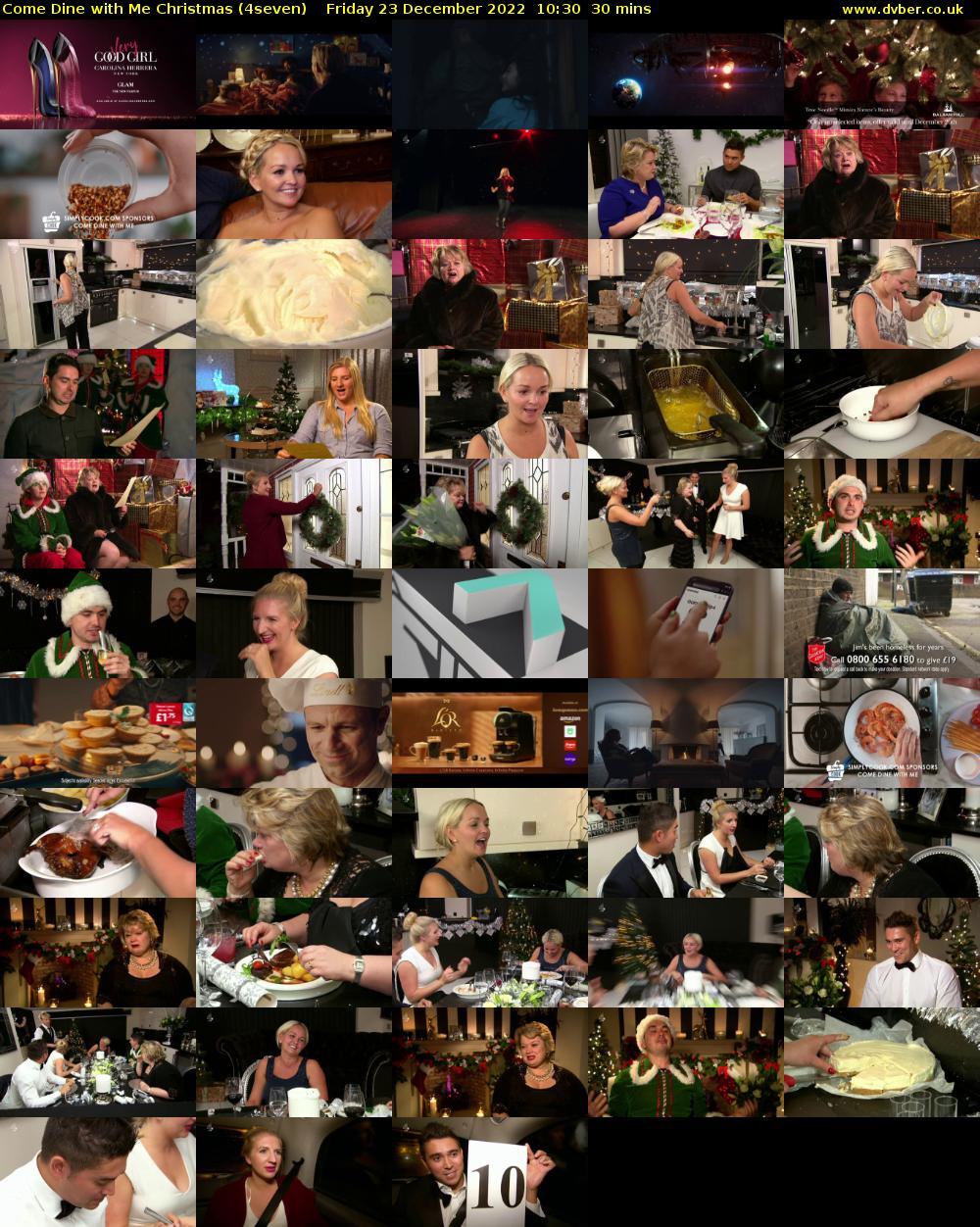 Come Dine with Me Christmas (4seven) Friday 23 December 2022 10:30 - 11:00