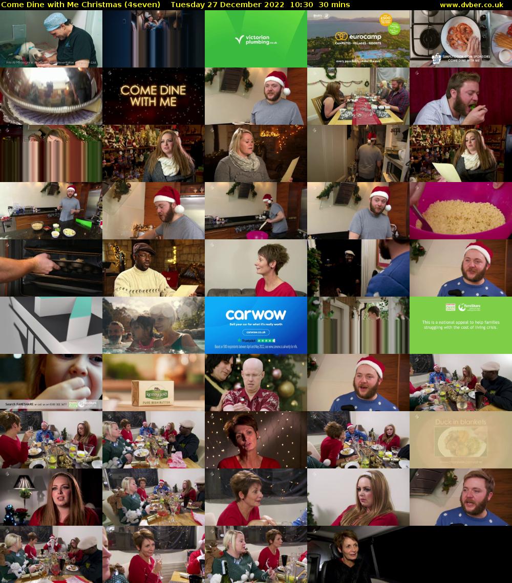 Come Dine with Me Christmas (4seven) Tuesday 27 December 2022 10:30 - 11:00