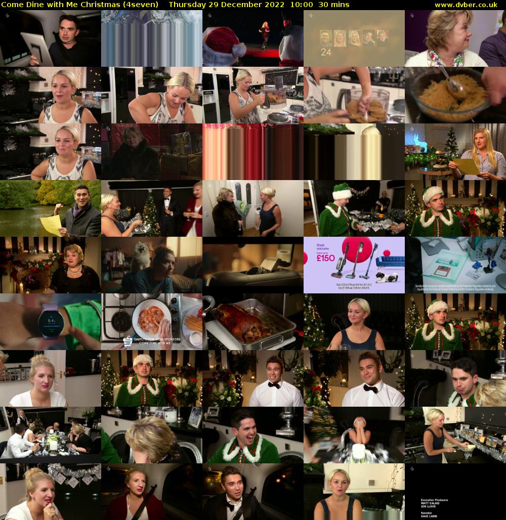 Come Dine with Me Christmas (4seven) Thursday 29 December 2022 10:00 - 10:30