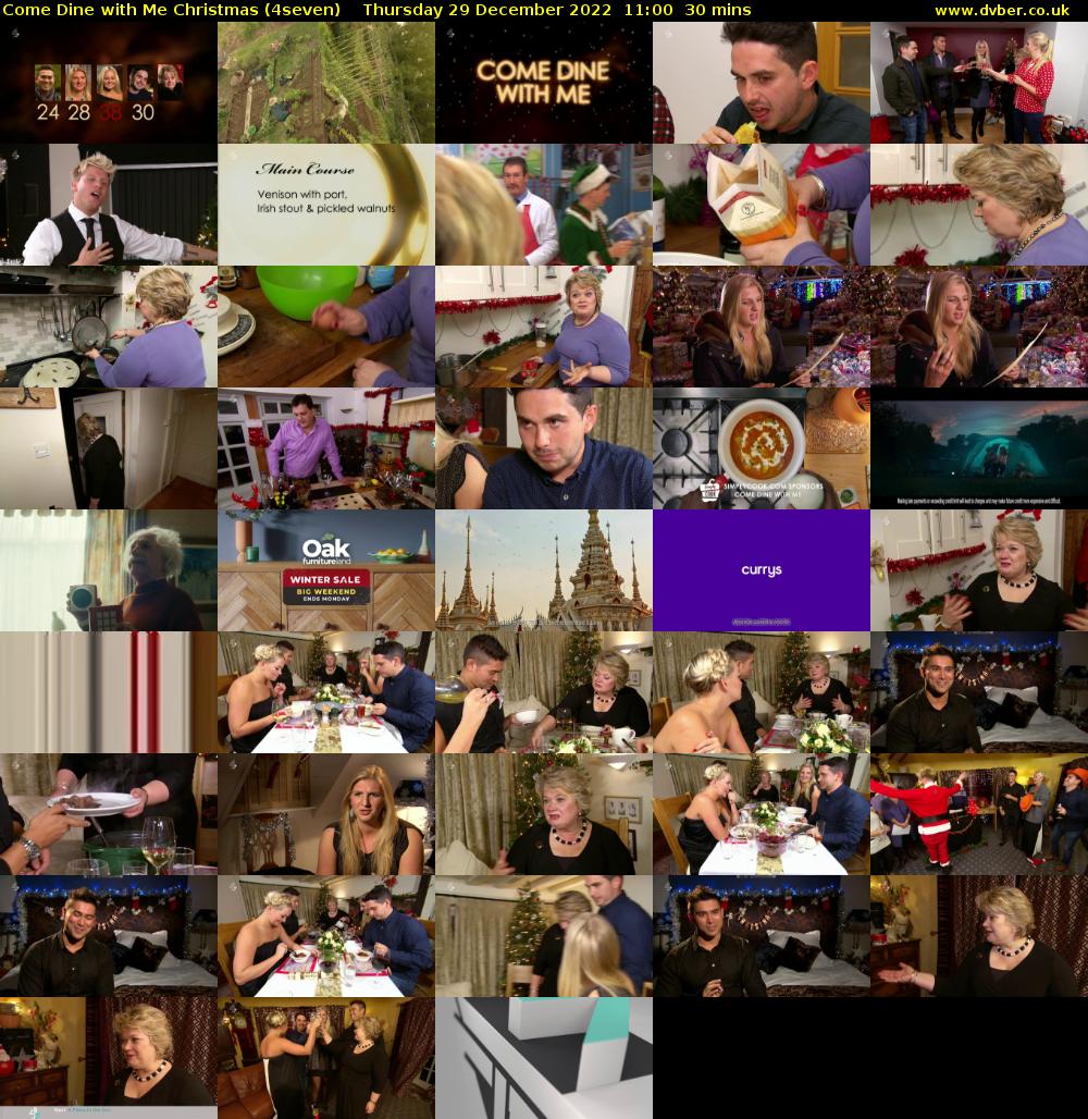 Come Dine with Me Christmas (4seven) Thursday 29 December 2022 11:00 - 11:30