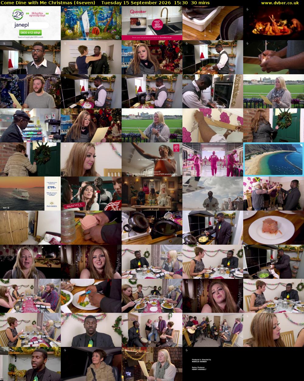 Come Dine with Me Christmas (4seven) Tuesday 15 September 2026 15:30 - 16:00