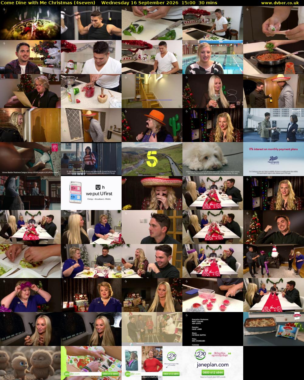 Come Dine with Me Christmas (4seven) Wednesday 16 September 2026 15:00 - 15:30