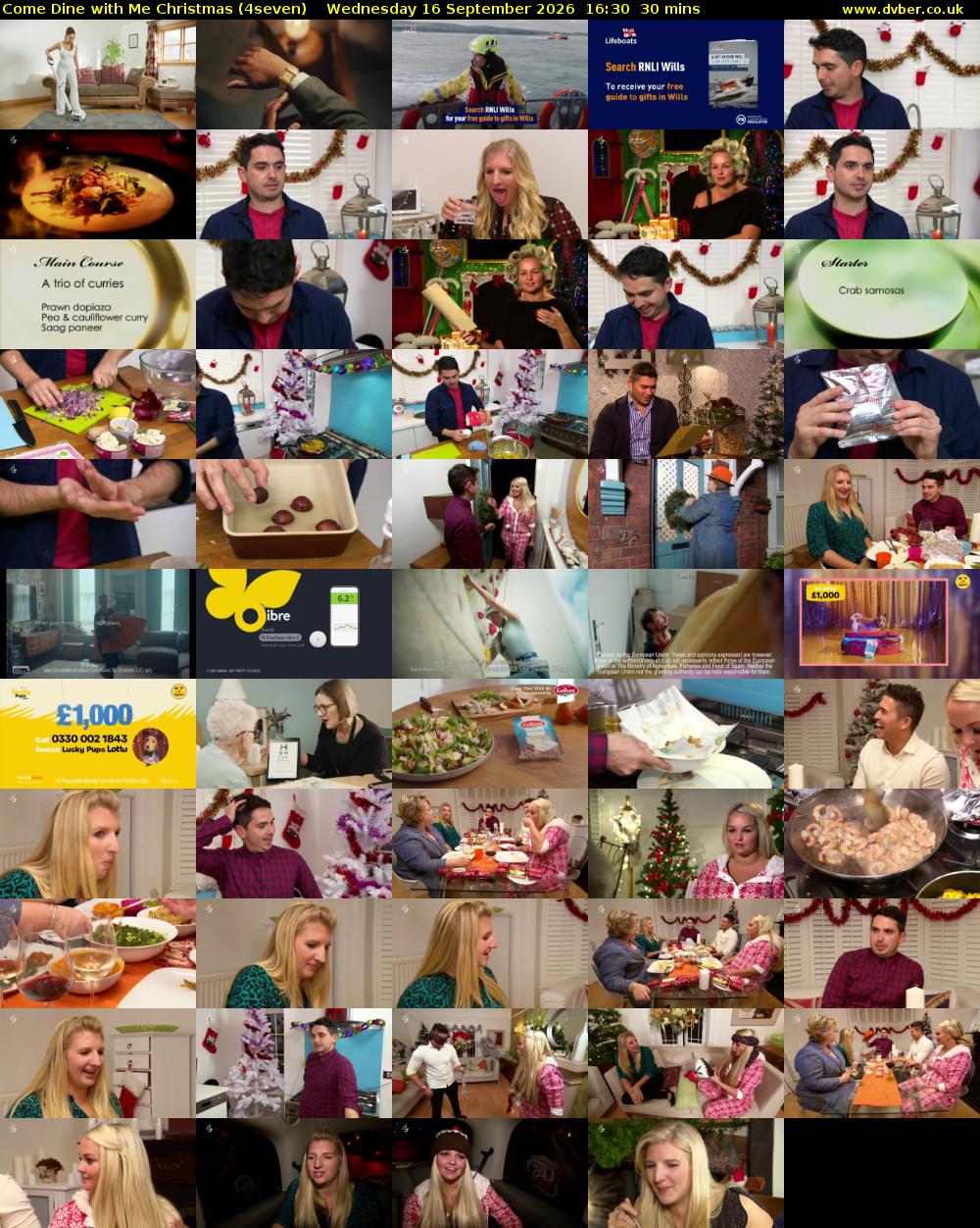 Come Dine with Me Christmas (4seven) Wednesday 16 September 2026 16:30 - 17:00