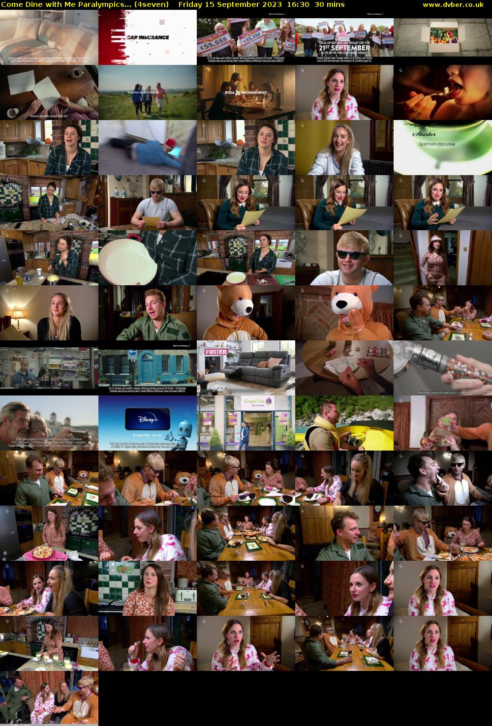Come Dine with Me Paralympics... (4seven) Friday 15 September 2023 16:30 - 17:00