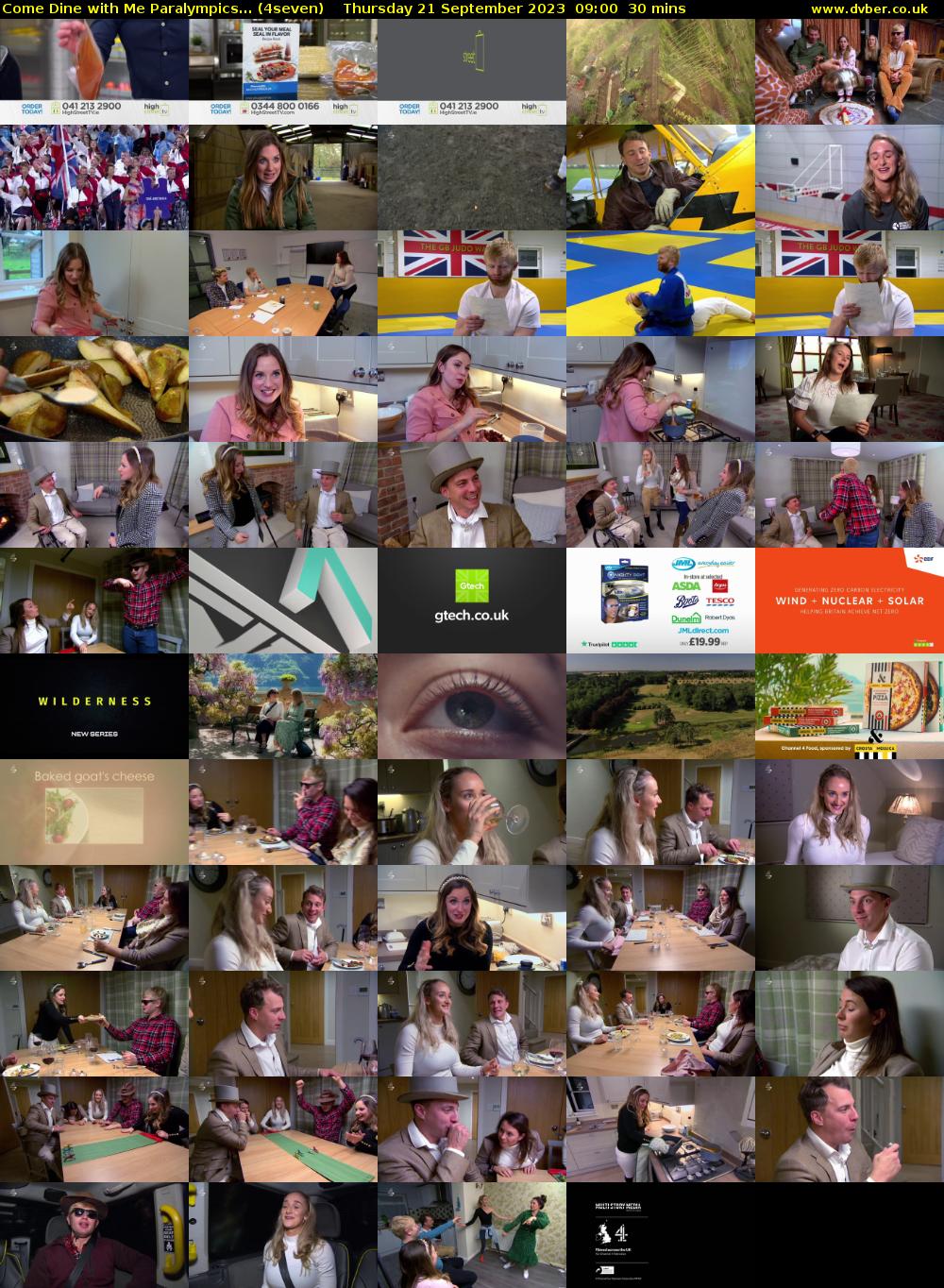 Come Dine with Me Paralympics... (4seven) Thursday 21 September 2023 09:00 - 09:30