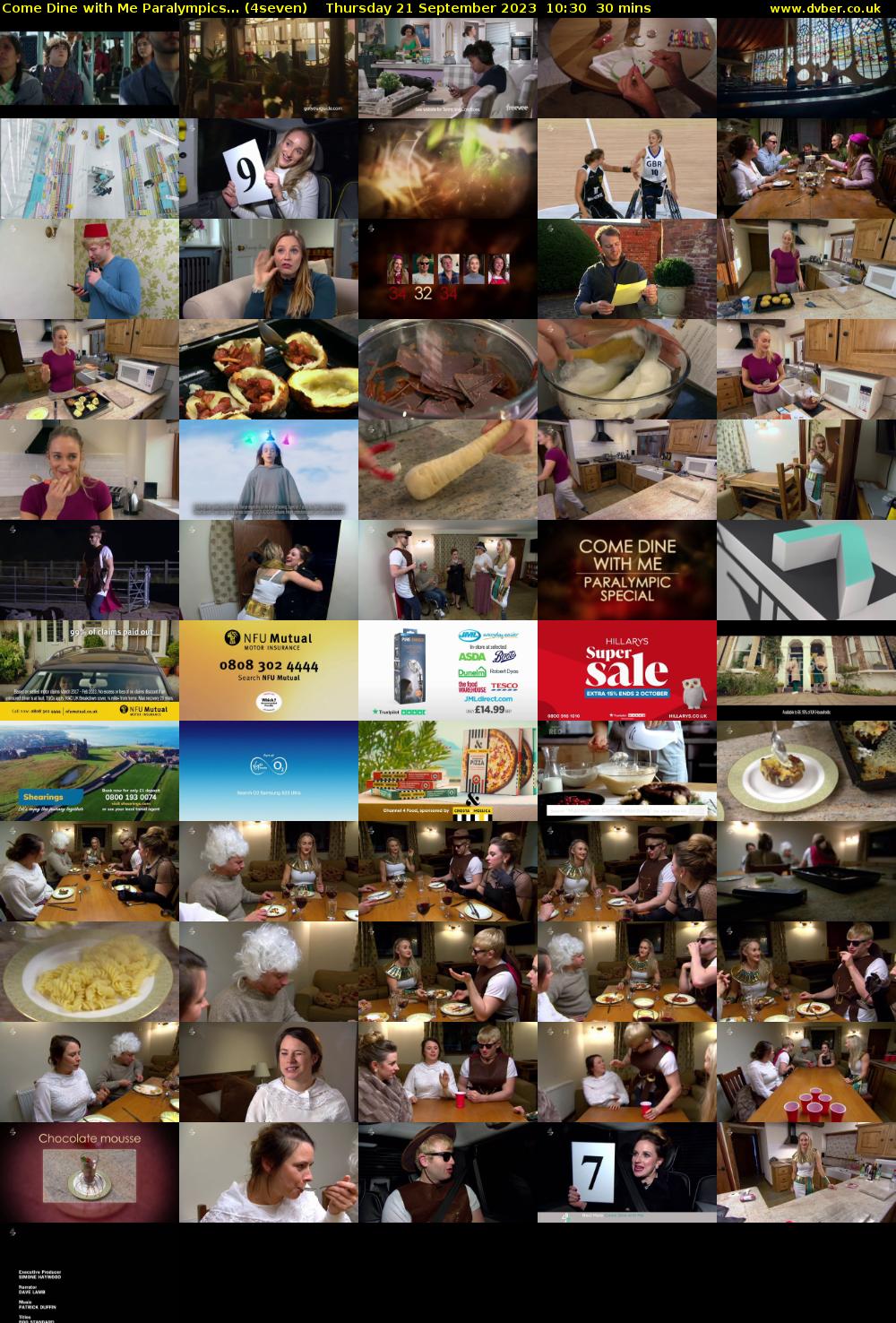 Come Dine with Me Paralympics... (4seven) Thursday 21 September 2023 10:30 - 11:00