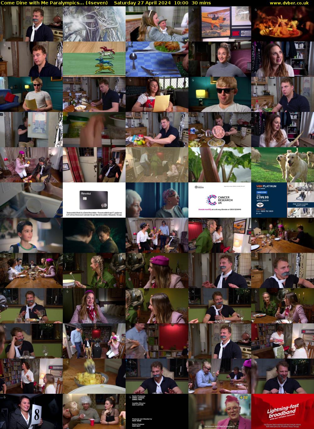 Come Dine with Me Paralympics... (4seven) Saturday 27 April 2024 10:00 - 10:30