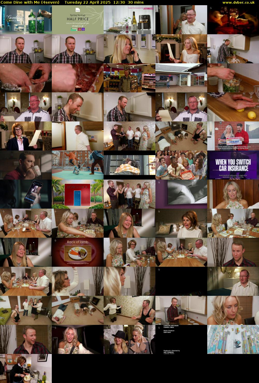 Come Dine with Me (4seven) Tuesday 22 April 2025 12:30 - 13:00