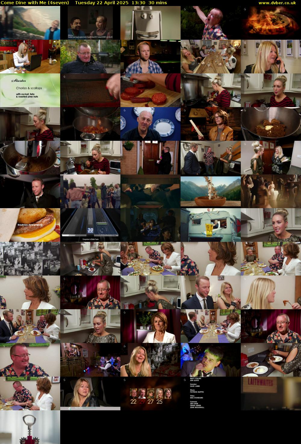 Come Dine with Me (4seven) Tuesday 22 April 2025 13:30 - 14:00