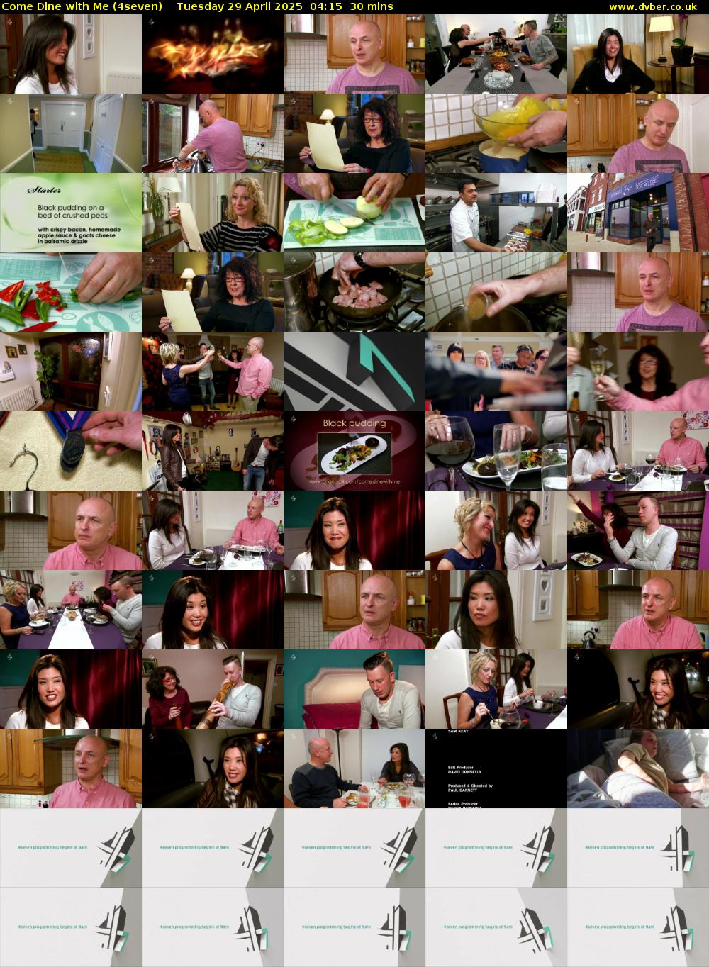 Come Dine with Me (4seven) Tuesday 29 April 2025 04:15 - 04:45
