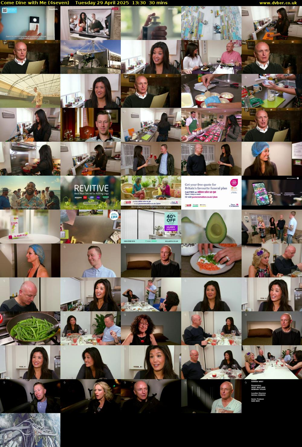 Come Dine with Me (4seven) Tuesday 29 April 2025 13:30 - 14:00