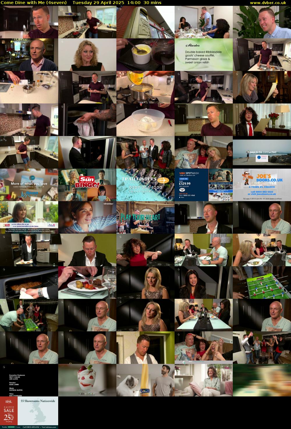 Come Dine with Me (4seven) Tuesday 29 April 2025 14:00 - 14:30