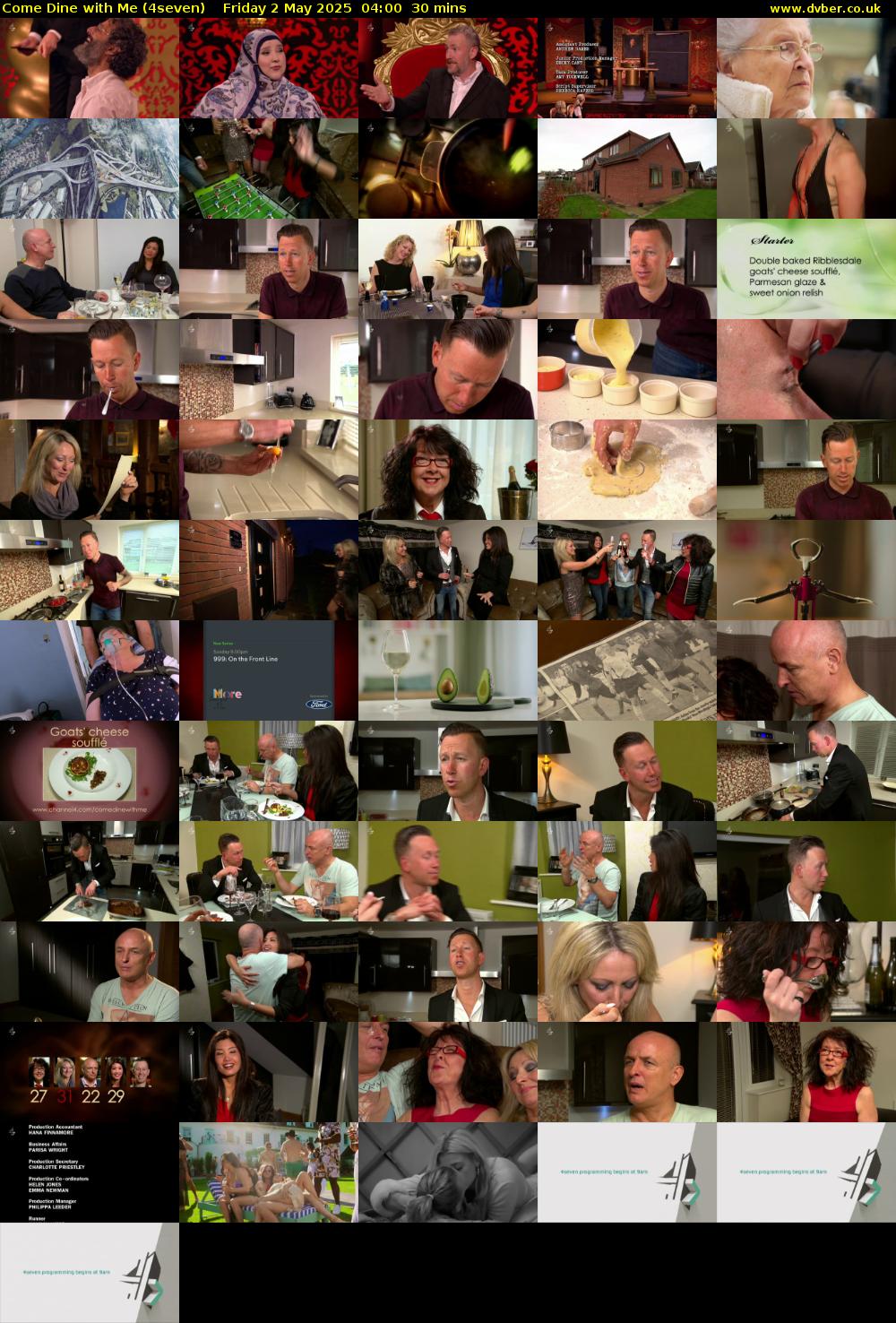 Come Dine with Me (4seven) Friday 2 May 2025 04:00 - 04:30