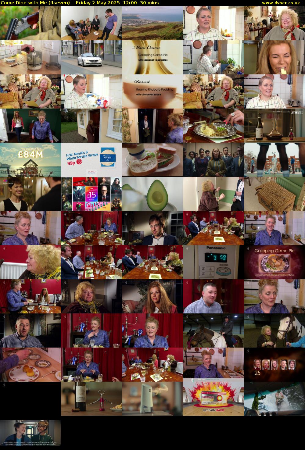 Come Dine with Me (4seven) Friday 2 May 2025 12:00 - 12:30
