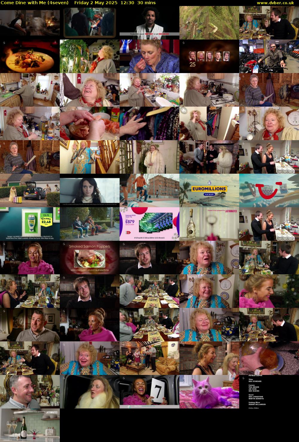 Come Dine with Me (4seven) Friday 2 May 2025 12:30 - 13:00