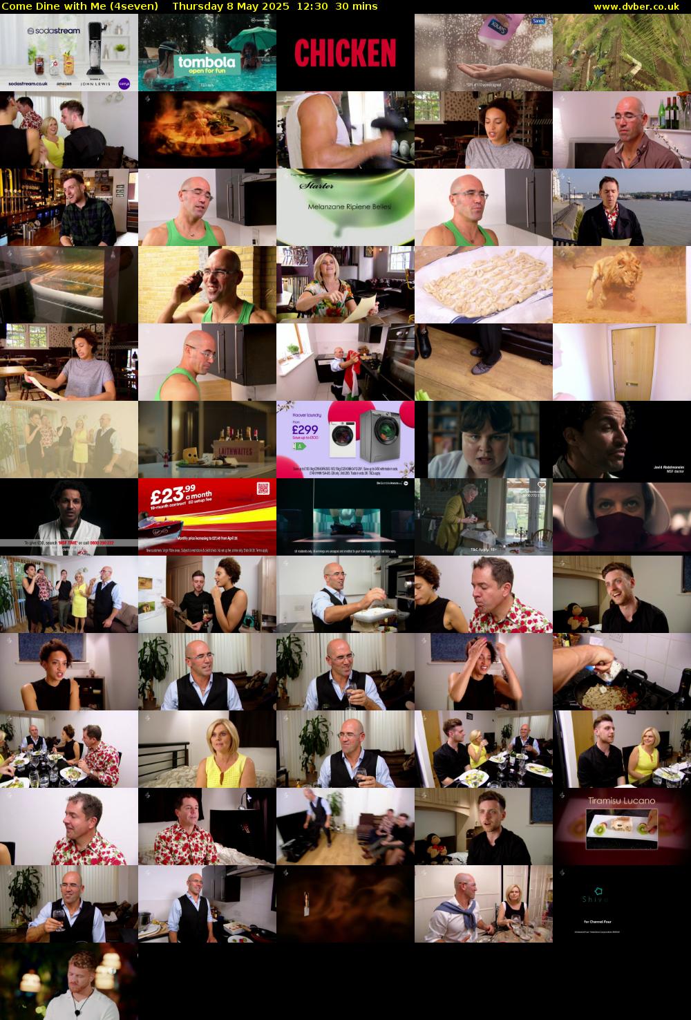 Come Dine with Me (4seven) Thursday 8 May 2025 12:30 - 13:00