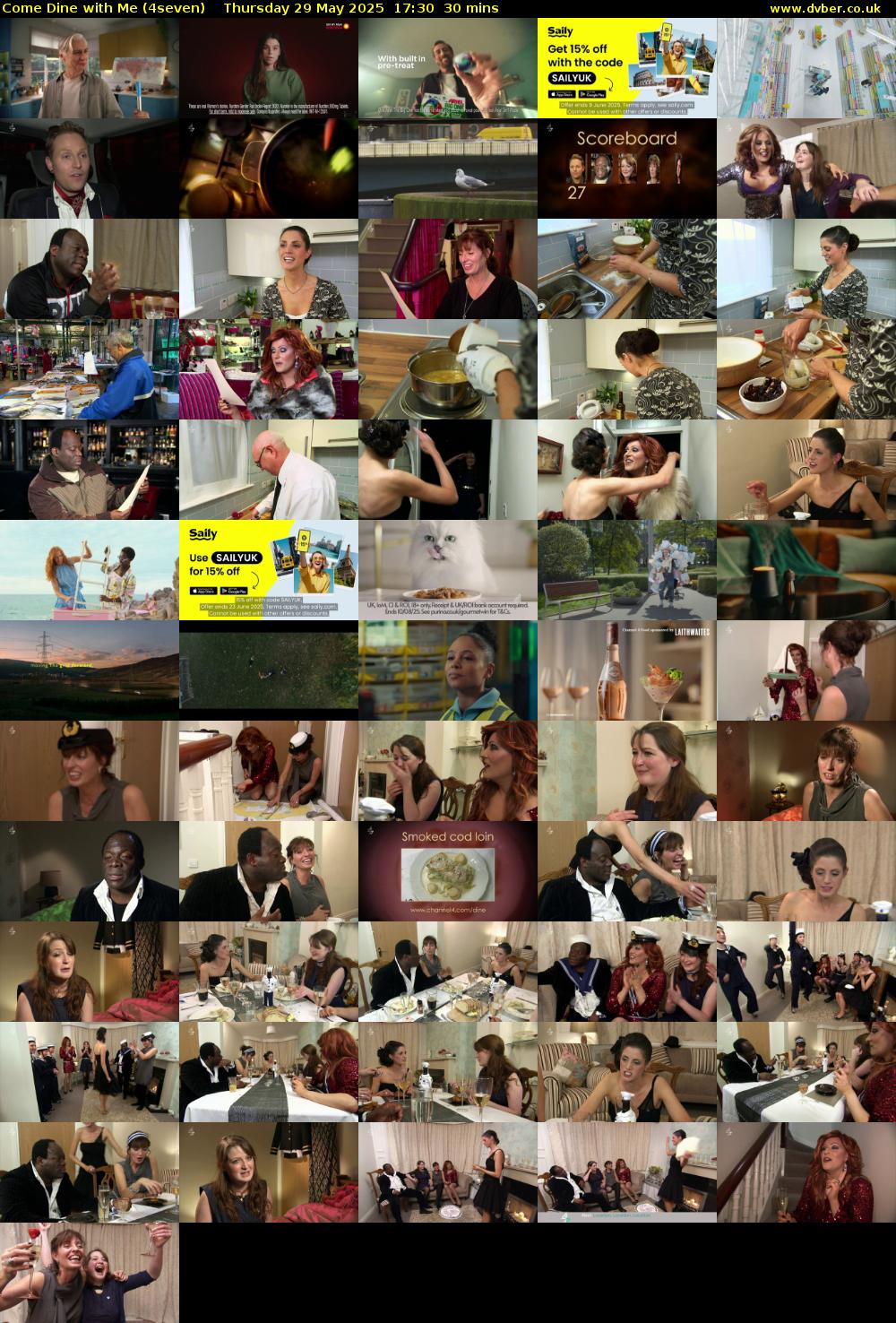 Come Dine with Me (4seven) Thursday 29 May 2025 17:30 - 18:00