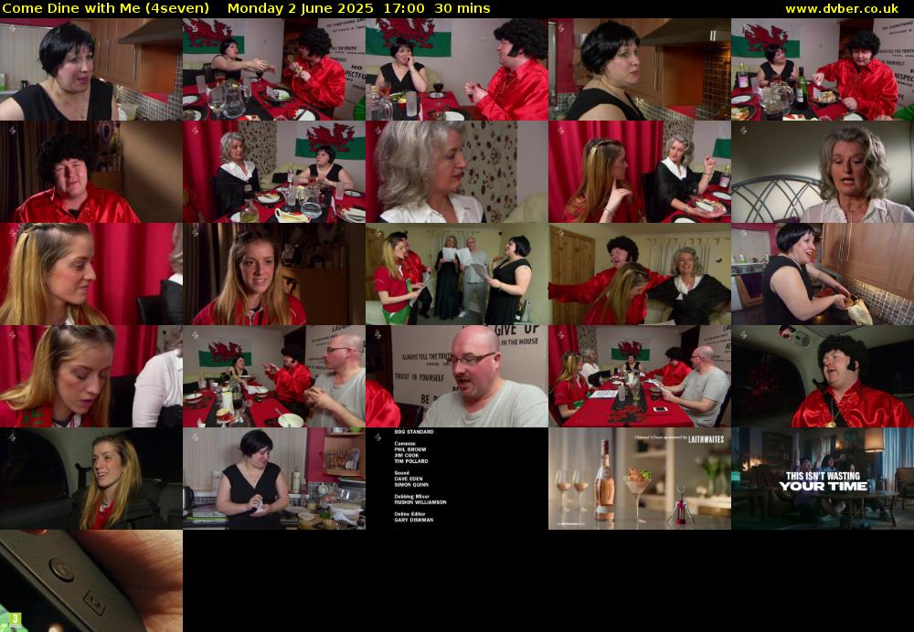 Come Dine with Me (4seven) Monday 2 June 2025 17:00 - 17:30