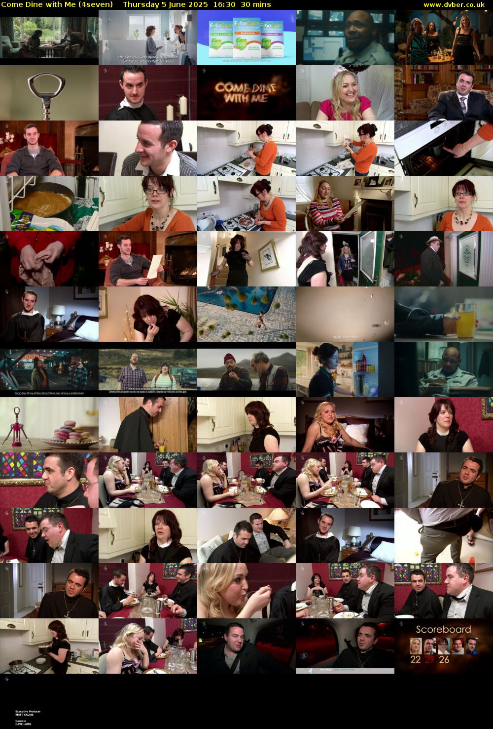 Come Dine with Me (4seven) Thursday 5 June 2025 16:30 - 17:00