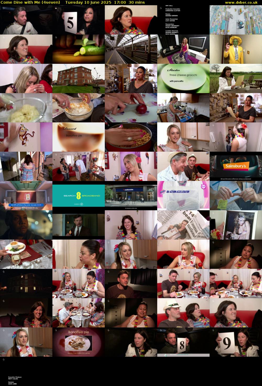 Come Dine with Me (4seven) Tuesday 10 June 2025 17:00 - 17:30