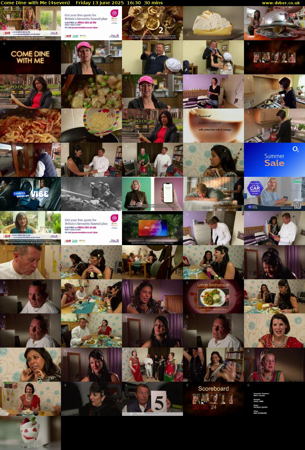 Come Dine with Me (4seven) Friday 13 June 2025 16:30 - 17:00