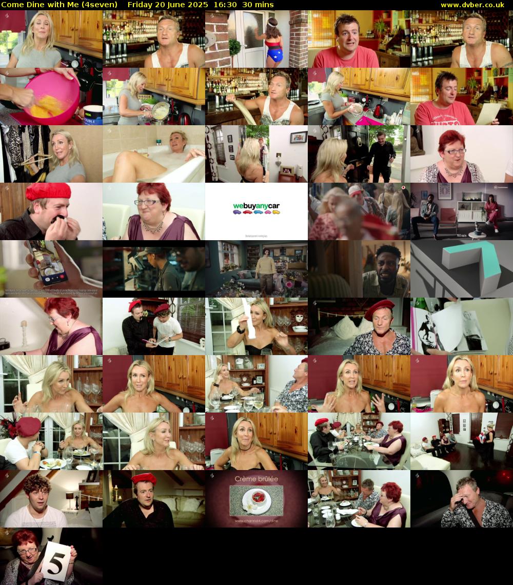 Come Dine with Me (4seven) Friday 20 June 2025 16:30 - 17:00
